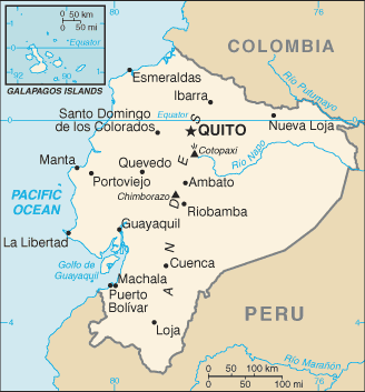 Map of Ecuador