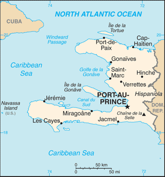 Map of Haiti