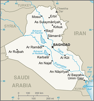 Map of Iraq