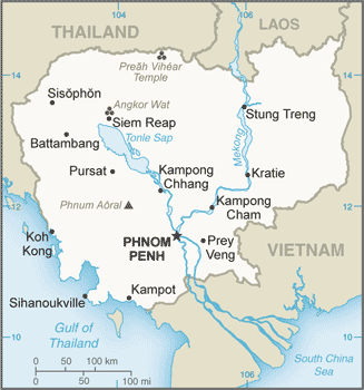 Map of Cambodia