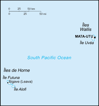 Map of The Wallis and Futuna Islands